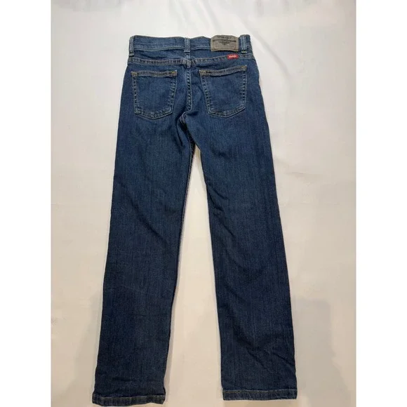 Wrangler Classic Straight Jeans Kids Size 10 Blue Excellent Adjustable Waist - Picture 5 of 6